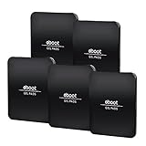 eBoot Cell Pads Sticky Gel Pads Anti-slip Gel Pads Rug Stopper Non-slip Mat for Multiple Uses, Black, 5 Pieces