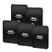 eBoot Cell Pads Sticky Gel Pads Anti-slip Gel Pads Rug Stopper Non-slip Mat for Multiple Uses, Black, 5 Pieces