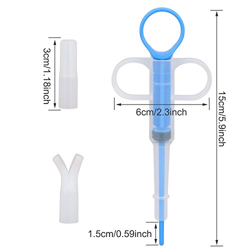 51Panda Pet Pill and Tablet Syringe 1 Pcs Silicone Reusable Dogs and Cats Medicine Feeder Tool for Puppy, Cat, Small Pets - Thumbnail 4