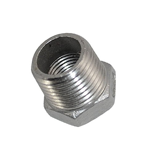 Thread Reducer Bushing1/2" Male x 3/8" Female Adapter Pipe Fitting with Stainless steel 304 NPT
