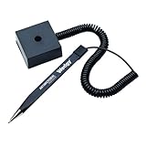 MMF Industries Wedgy Secure Antimicrobial Pen with Square Holder, Black (25828504)