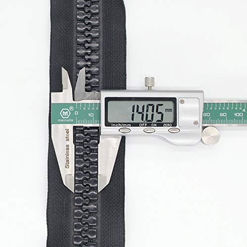 61cm 20 Giant Plastic Zippers for Sewing, Super Large Separating