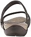 crocs Women's Cleo V Flat Sandal, Espresso/Mushroom, 8 M US