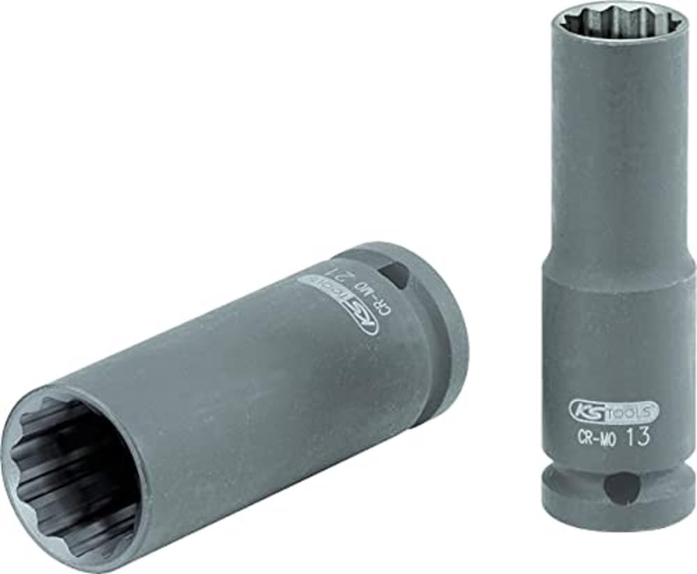 KS TOOLS 515.0952 1/2" Bi hex impact socket, long, 19mm
