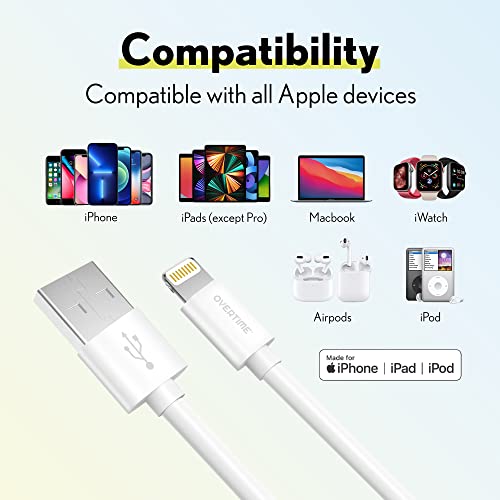 iPhone Charger Set, Overtime Apple MFi Certified Lightning Cable