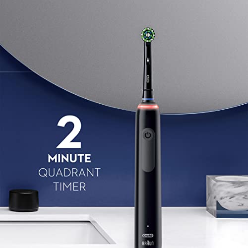 OralB Smart 1500 Electric Power Rechargeable Battery Toothbrush, Black