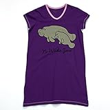 Lazy One Women's Manatee V-Neck Nightshirt