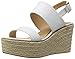 Aldo Women's Scarantino Platform Sandal, White, 7.5 B US
