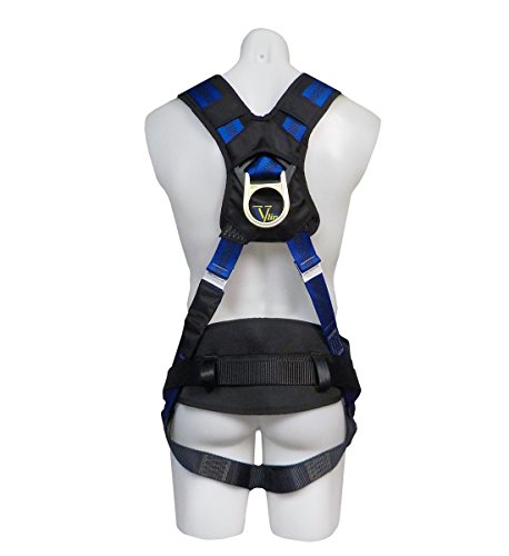 image for SafeWaze V-LINE Construction Safety Harness with Waist Belt, No-Tangle