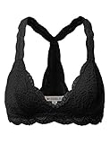 Doublju Scalloped Lace Bustier Bralette Crop Top