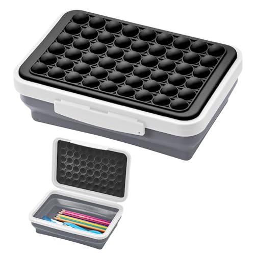 LockerMate by Bostitch Pencil Case, Flexi Storage Box with Pop-It Fidget Top Li…
