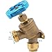 SharkBite 3/4 Inch x 3/4 Inch MHT Garden Valve, Multi Turn, Push to Connect Brass Plumbing Fitting, PEX Pipe, Copper, CPVC, PE-RT, HDPE, 24623LF