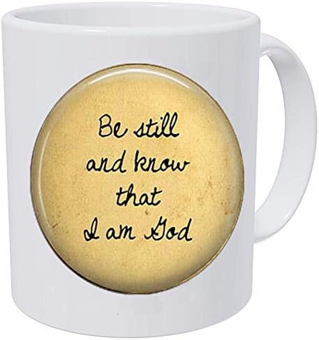 Bible Quote Coffee Be Still and Know That I am God - Religious Jewelry - - FaiMug - ,Bible Quote Coffee Mug- Christian Insect Art Coffee Mug，Unique Coffee Mug Customized Gift，Everyday Gift Coffee Mug