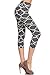 Leggings Depot Women's Popular Capri Cropped Printed High Waist Leggings Batch4 (Regular (Size 0-12), Link Be A Lady)