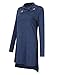 AMZ PLUS Women Large Size Vintage Lapel Long Sleeve Tunic Shirt Dress (Asian Size)