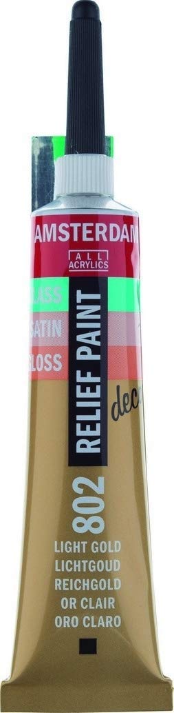 Decorfin RELIEF (Gutta Outliner) PAINT LIGHT GOLD - 20ml