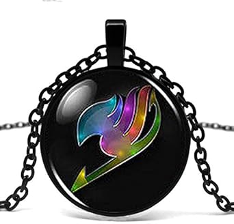 18 Jp Anime Fairy Tail Guild Mark Rainbow Wing Colgante De Cristal Steampunk Collar Doctor Dr Cadena Joyeria Amazon Es Ropa Y Accesorios