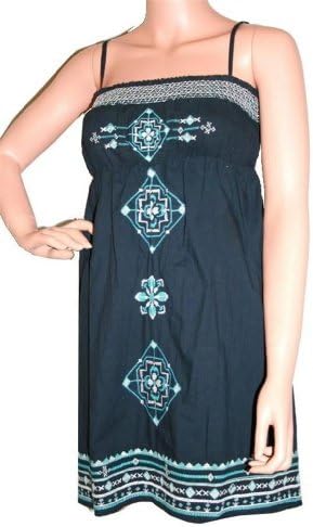 #2284 Cotton Fairy Gypsy Victorian Gothic Short Dress Blue L
