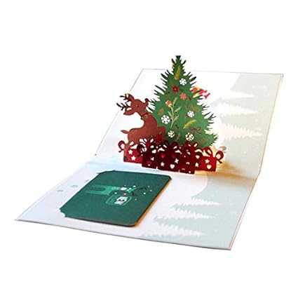 Amazoncom Deemoshop Creative Colourful 3d Christmas Tree