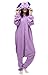 Sayadress Lovely Animal Cosplay Halloween Costumes Pajamas for Unisex Adults (M, Purple Espeon)