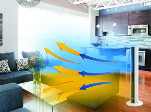 Lasko Fan & Space Heater Combo Tower, 42 inch, Silver FH500 Lasko Fan & Space Heater Combo Tower, 42 inch, Silver FH500