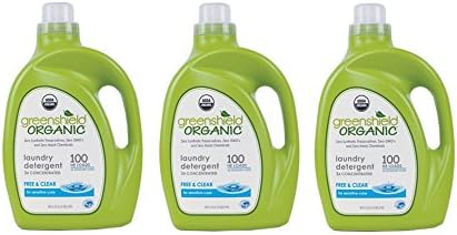 Green Shield Organic - USDA Certified Free and Clear Laundry Detergent - 100 oz. - 3 Pack