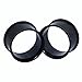 D&M Jewelry 4 Pairs Stainless Steel Double Twin Flare Flesh Tunnel Ear Plug Gauge 5/8