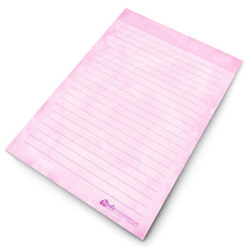to Do List Notepad - Things to Do Today List Pad A5-60 Sheets - Pink Watercolour - 80gsm - Made in UK by Monster Stationery
