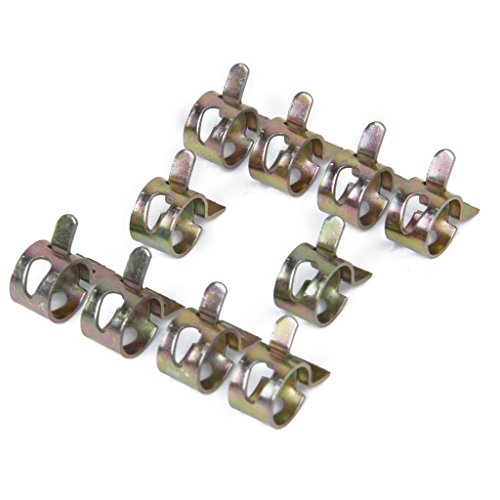 Blesiya 60 Pieces New Metal Rubber Hose Clamp Fuel Pipe Oil Lines Clips 6-15mm - Thumbnail 4