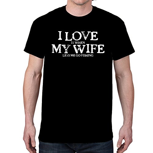 i love my wife fishing shirt