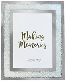 Jay Imports 5x7 Mirror Picture Photo Frame With Crushed Crystals