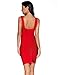 Meilun Women's Rayon Front Cross Cocktail Bandage Bodycon dress Small Red