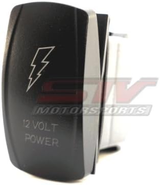STV Motorsports® Laser Red Rocker Switch Power 20A 12V On/Off LED Light