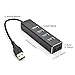 LYFNLOVE USB 3.0 Hub 4 Port High Speed Aluminum USB Data Hub Splitter Extension for Laptop,PC, Computer, USB Flash Drive and More