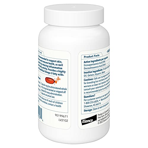 Free Form Snip Tips Omega-3 Fish Oil Liquid Supplement for Medium & Large Dogs, 60 Count