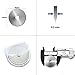 KISSWILL 45mm Rotary Cutter Blades, 10 Pack 45mm Replace Rotary Blades Fits Fiskars, Olfa, Martelli, Truecut, DAFA Rotary Cutters for Quilting Scrapbooking Sewing Arts & Crafts, Sharp and Durable