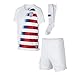 USA Soccer Team Christian Pulisic Carli Lloyd Alex Morgan Replica Kid Jersey Kit : Shirt, Short, Socks, Soccer Bag