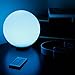 ENHANCE LED Globe Night Light Ambient Color Changing Premium Glass Mood Lamp Remote Control - 7.9 inch 4 Lighting Modes & Battery AC Adapter Power - Perfect Children & Adults