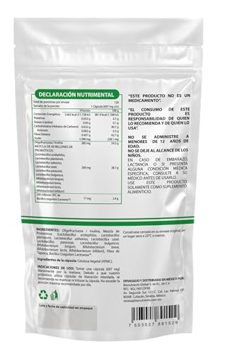 Wellthy Probioticos 60 Billones 11 Cepas. 120 Cápsulas 4 meses de Consumo, Cápsulas Veganas, DRcaps® Acción Prolongada, Bottle Free.