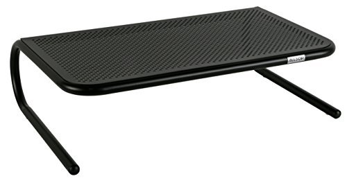 Metal Art Monitor Stand, 18 1/2 x 12 1/4 x 5 1/4, Black