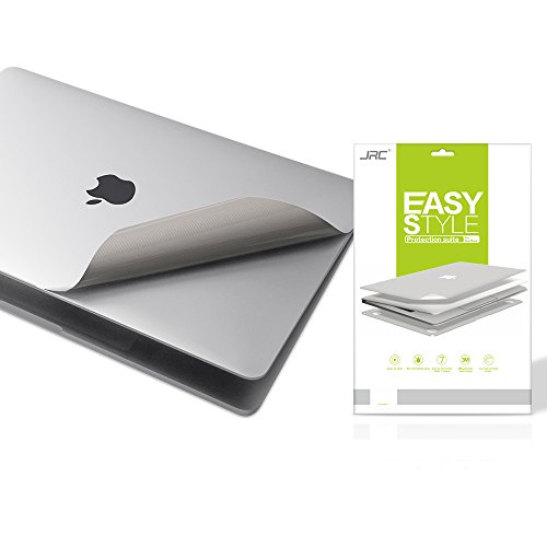 Premium 5 in 1 Full Size 3M Decals Skins Covers for MacBook Pro 13 Inch With Touch Bar (Apple Model Number A1706/A1989, 2016/2017/2018), with High Clear Screen Protector--Silver