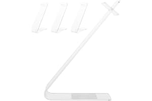 minkissy 4pcs Acrylic Shoe Display Stands for Retail Store – Slant L Design High Heel and Sandal Riser Rack