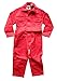 WWK / WorkWear King Boy's Kids Childrens Boilersuit Coveralls Overalls (Size 24, 3-4 Years, Red)
