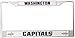 Rico Industries NHL Washington Capitals Standard Chrome License Plate Frame Team Color, 6 x 12.25-