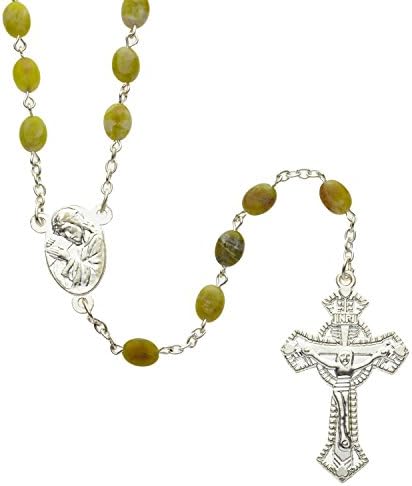 Connemara Marble Rosary, with Traditional ‘West of Ireland’ Crucifix Design