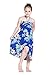 Girl Hawaiian Butterfly Dress in Hibiscus Blue