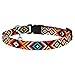 CollarDirect Aztec Cat Collar Breakaway Pack of 2 PCS Nylon Tribal Pattern Geometric Pet Kitten Collars for Cats (Aztec Sunset + Ethnic Teal)