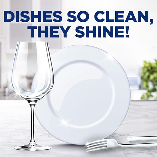 Finish Quantum Ultimate Dishwasher Detergent Pods, 3-Chamber Formula with Powerball, 2X Grease Fighting*, 24H Dried-On Stains, Deep Clean, Virtually Spotless Shine, No Pre-Rinse, 72 Tabs
