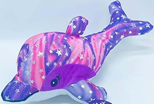 Jumbo 14-inch Melinda The Pink Purple Dolphin Kids Plush Stuffed Toy  Animal Pillow for Kids by WGR in Bahrain Whizz