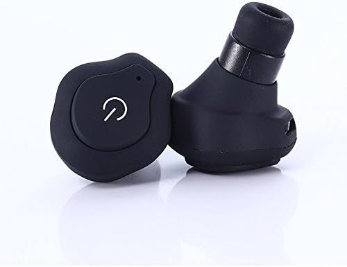 True Wireless Earbuds, Aimitek Mini Twins Bluetooth Stereo Headphone Cordless In Ear Headset Noise Cancelling Sports Earphone With Mic For Samsung iPhone 7 Plus iPad Android Cellphones (Black)